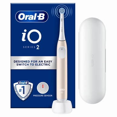 Todays Steal Oral-B Io2 Pink Electric Toothbrush   Travel Case