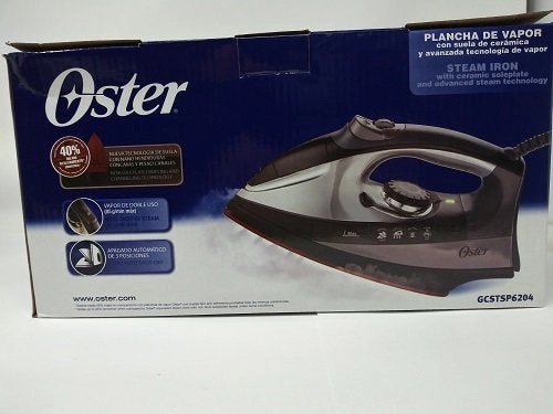 Oster Gcstsp6204-053  Black Steam Iron 220 Volts (Not For Usa - European Cord) Sweet Deal Inside