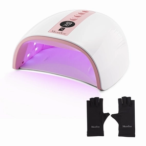 P-Plus30G Rechargeable Cordless Uv/Led Nail Lamp With Uv Glove Grab Save Today Limited Time Steal