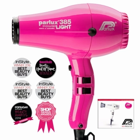 Parlux 385 Powerlight Ceramic & Ionic Dryer 2150W - Fuchsia Hot Savings Alert Mega Savings Now