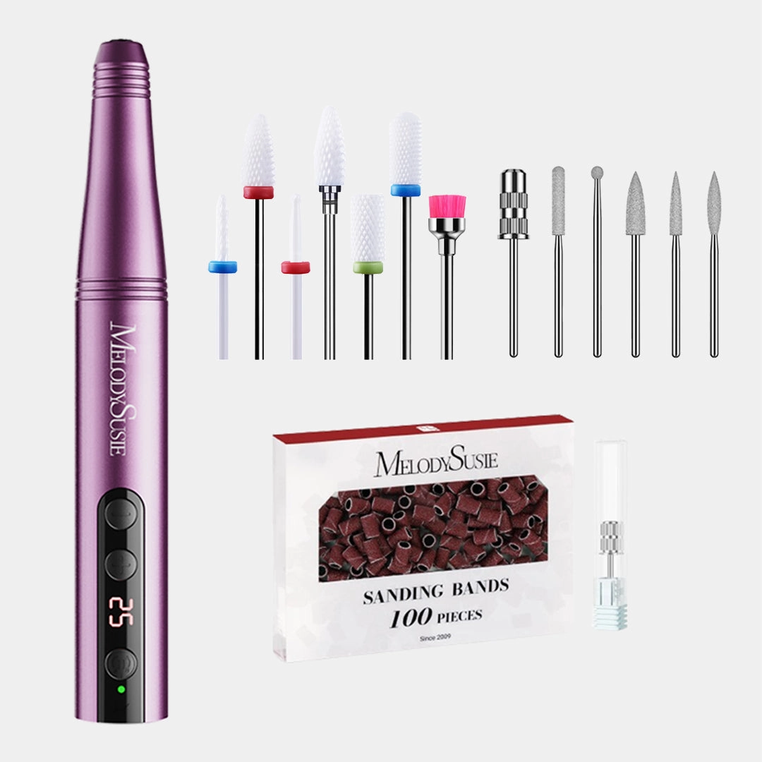Flash Deal Alert Pc180F Portable Rechargeable Nail Drill 25000Rpm (Beginner Kit)
