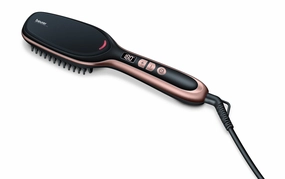 Trending Hot Picks Beurer Hair Straightener Brush, 200Watts, Black