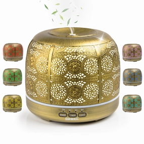 Flash Deal Today Duronic Aromatherapy Diffuser Ad43 500Ml Electric Aroma Diffuser Compact Essential Oil Diffuser For Home Office Bedroom Spa With 7 Led Lights Oil Scented Humidifier For Relaxation Sleep