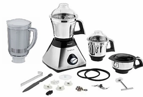 Preethi Steele 3-Jar Mixer Grinder With Super Extractor 110V MustHave Deal