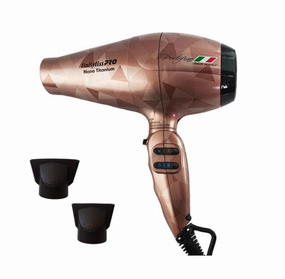 Today Only Hot Sale Pro Hair Dryer Portofino 6600 Vetro Rose Gold 220V 2000W - Babyliss