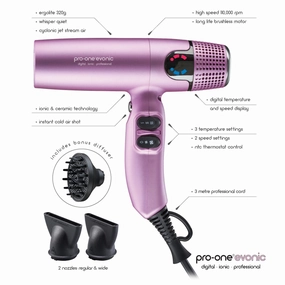 Today Only Savings Pro-One Evonic Hairdryer - Pink