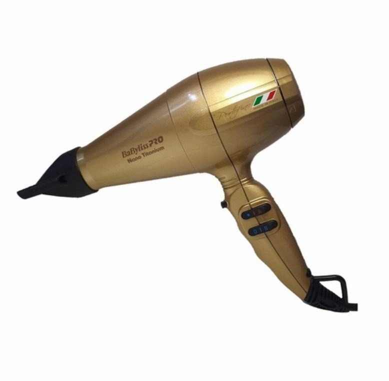 Limited Edition Offer Pro Portofino Titanium 6600 Golden Hair Dryer 220V 2000W - Babyliss