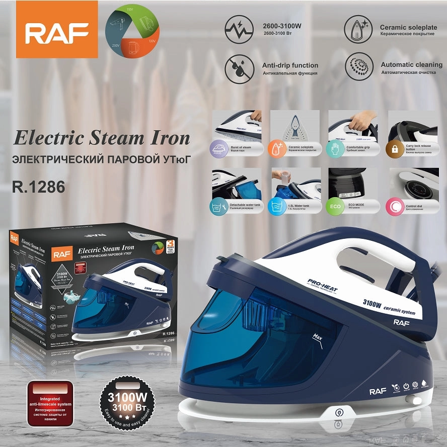 Sale Ending Soon Limited Offer Alert Raf Electric Steam Iron, 2400Watts, Blue