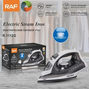 Daily Hot Deal Shop Save Today Raf Electric Steam Iron, 2600Watts, Black