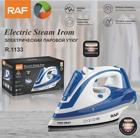 Raf Electric Steam Iron, 2600Watts, Blue Hot Sale Frenzy Flash Pick Today