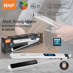Special Steal Event Raf Hair Straightener, 56Watts, White