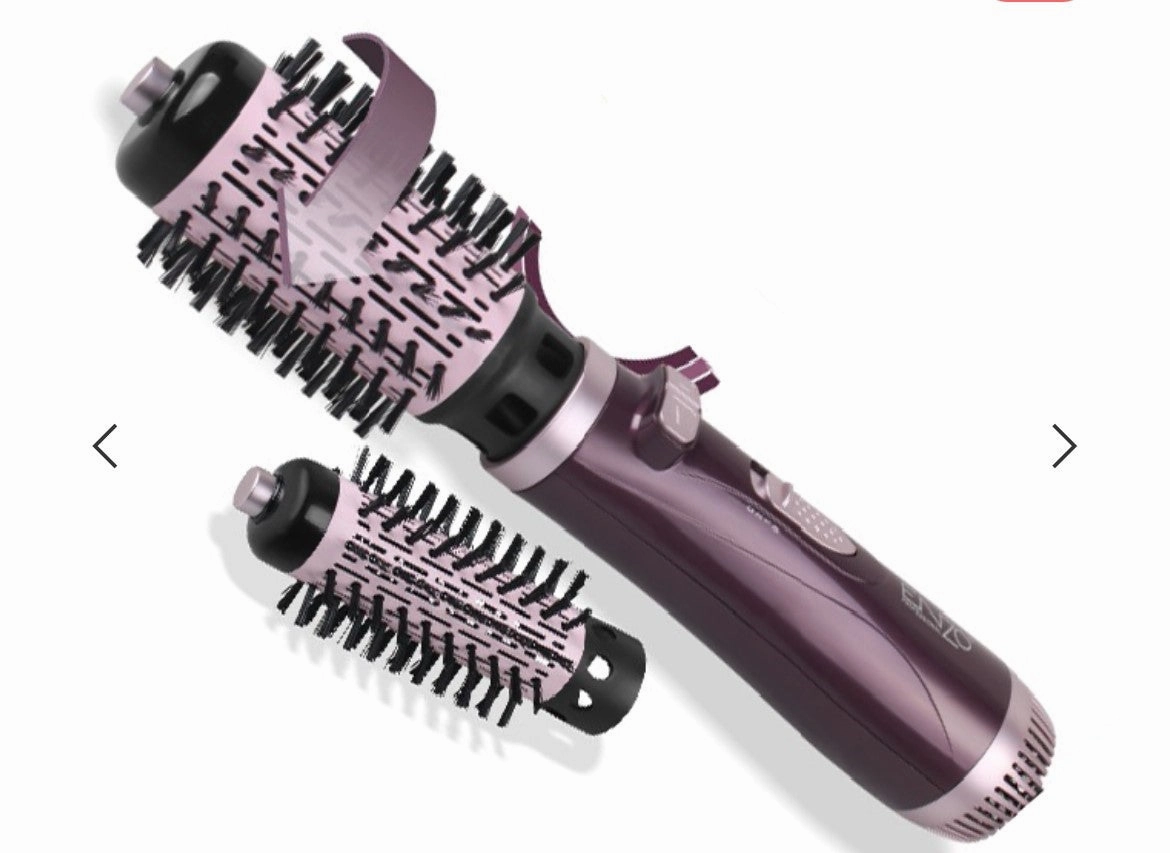 Perfect Gift Sale Rotating Hot Air Brush Brosse Chauffante Rotative 1000 Watts, Pink