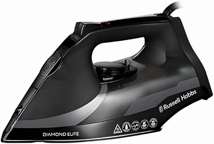 Limited Time Steal Trending Hot Deal Russell Hobbs Diamond Elite Steam Iron, 3100Watts, Black