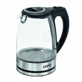 Weekend Flash Offer Samix Electric Kettle Glass, 2200Watts, 1.7Lit, Stainless Steel