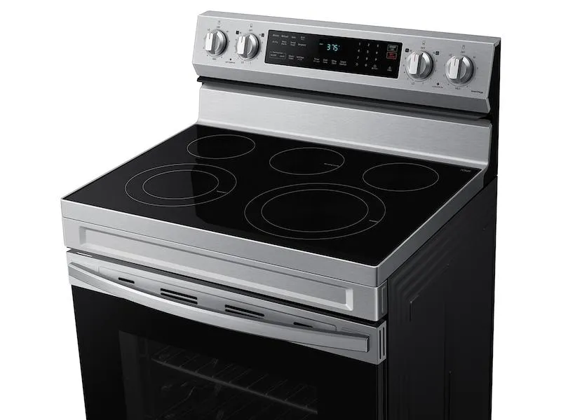 Samsung NE63D6511SR 6.3 Cu. Ft. Smart Freestanding Energy Star Certified Electric Range With Air Fry In Stainless Steel