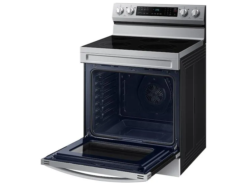 Samsung NE63D6511SR 6.3 Cu. Ft. Smart Freestanding Energy Star Certified Electric Range With Air Fry In Stainless Steel