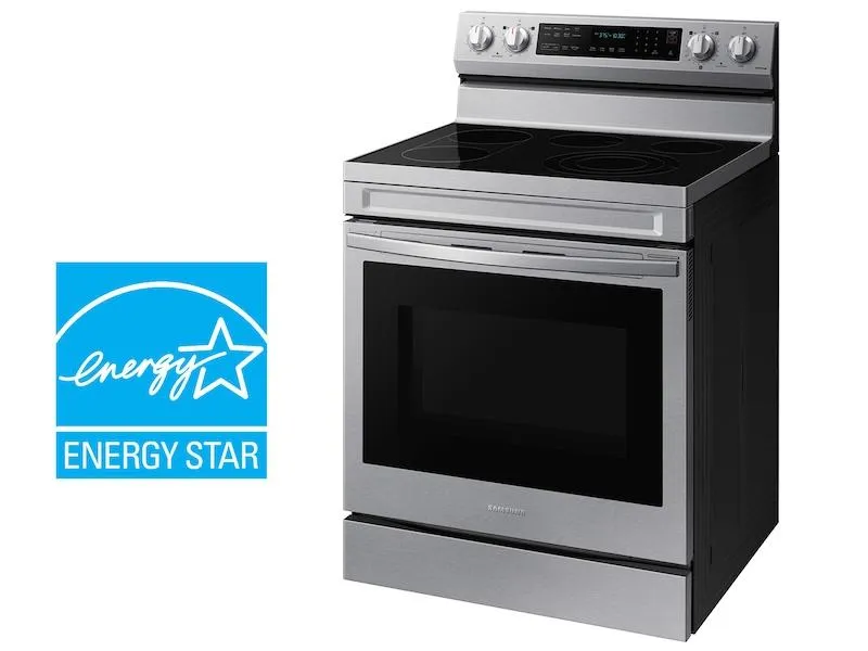 Samsung NE63D6711SR 6.3 Cu. Ft. Smart Freestanding Energy Star Certified Electric Range With Air Fry And Griddle In Stainless Steel