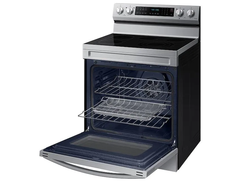 Samsung NE63D6711SR 6.3 Cu. Ft. Smart Freestanding Energy Star Certified Electric Range With Air Fry And Griddle In Stainless Steel