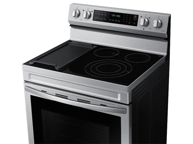 Samsung NE63D6711SR 6.3 Cu. Ft. Smart Freestanding Energy Star Certified Electric Range With Air Fry And Griddle In Stainless Steel