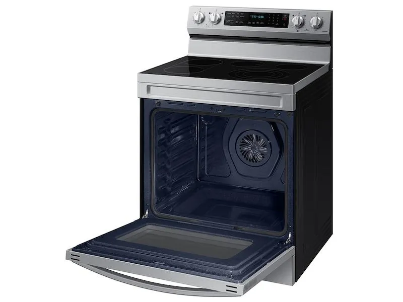 Samsung NE63D6711SR 6.3 Cu. Ft. Smart Freestanding Energy Star Certified Electric Range With Air Fry And Griddle In Stainless Steel