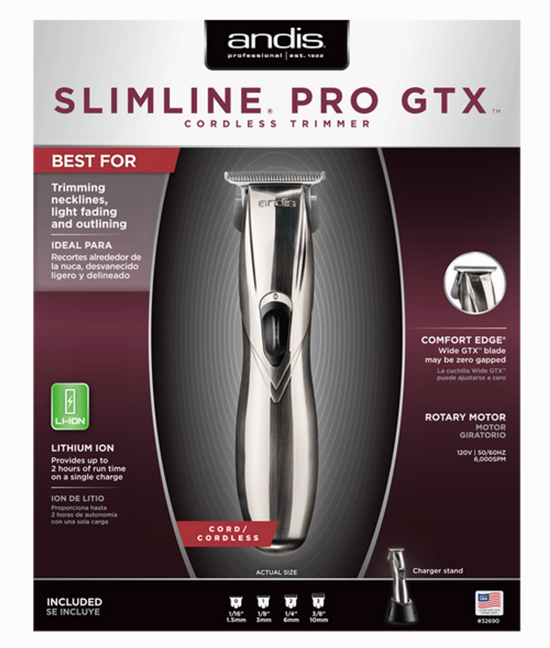 Exclusive Holiday Deal Special Offer Inside Andis D-8 Slimline Pro Trimmer - Wide Blade  32695
