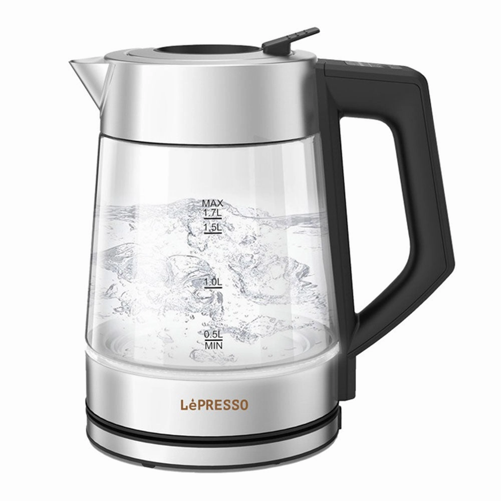 Lepresso Illuminated Glass Kettle Multi-Temperature Lpcffm0008-Bk 1.7L 2200W - Black Instant Savings Inside Trending Now Offer