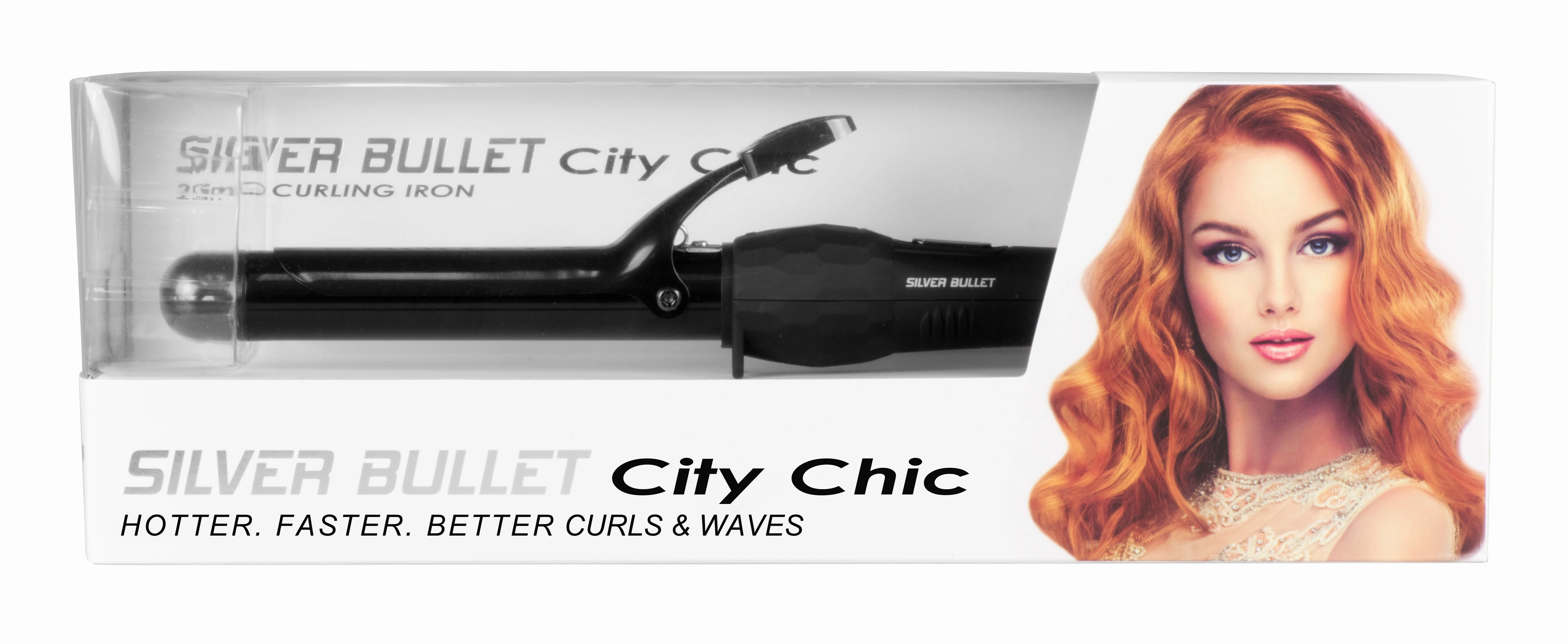 Silver Bullet City Chic Black Curling Iron - 25Mm Save Today Event