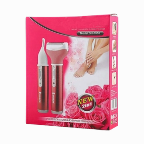 Shinon 2 In1 Rechargeable Shaver And Eyebrow Trimmer For Ladies Sh-7655 Online Exclusive Savings Shop Grab Savings