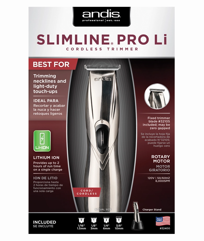 Special Price Today Andis Slimline Pro Li Trimmer (D-8) Chrome