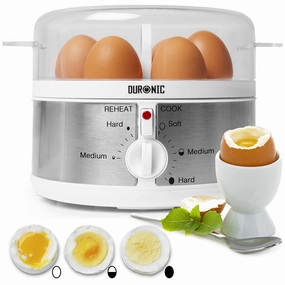 Today Only Steal Grab It Now Duronic Electric Egg Boiler Eb35 We Steamer For Eggs 350W Automatic Egg Boiler Electronic Omelette Maker Poacher For 7 Soft, Medium & Hard Boiled Eggs