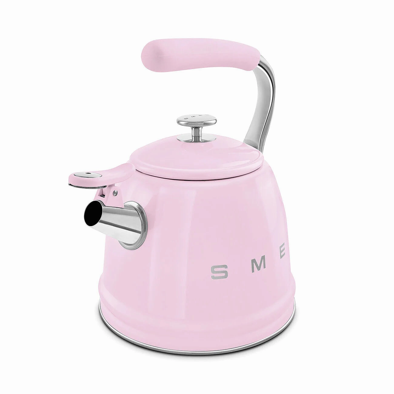 Save More Online Big Clearance Event Smeg Wkf01Pk Retro 50S Style Whistling Hob Kettle Pink