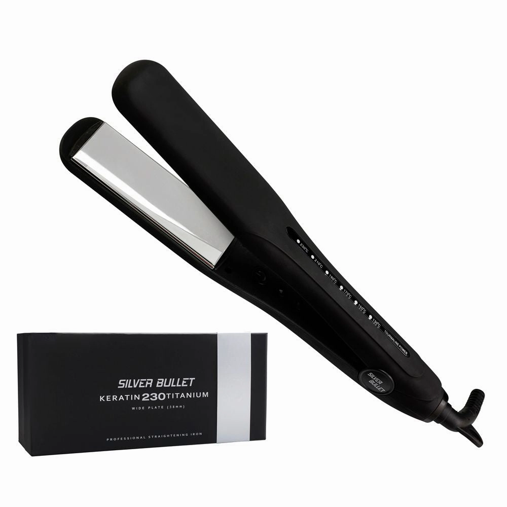 Dont Miss This Offer Silver Bullet Keratin 230 Silver Titanium Wide Plates Straightener - 38Mm