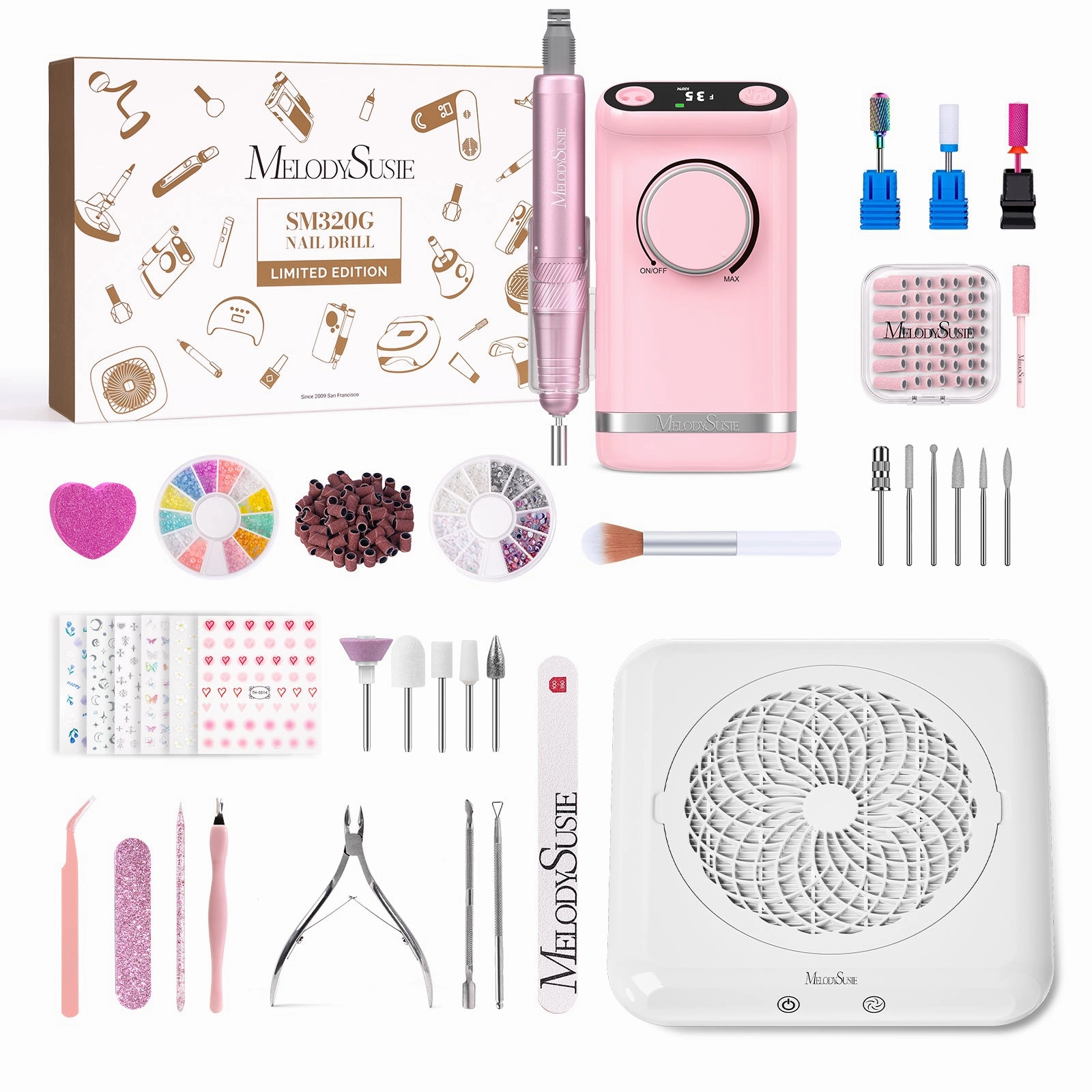 Today Only Savings Sm320G Rechargeable 35000Rpm Nail Drill Gift Box