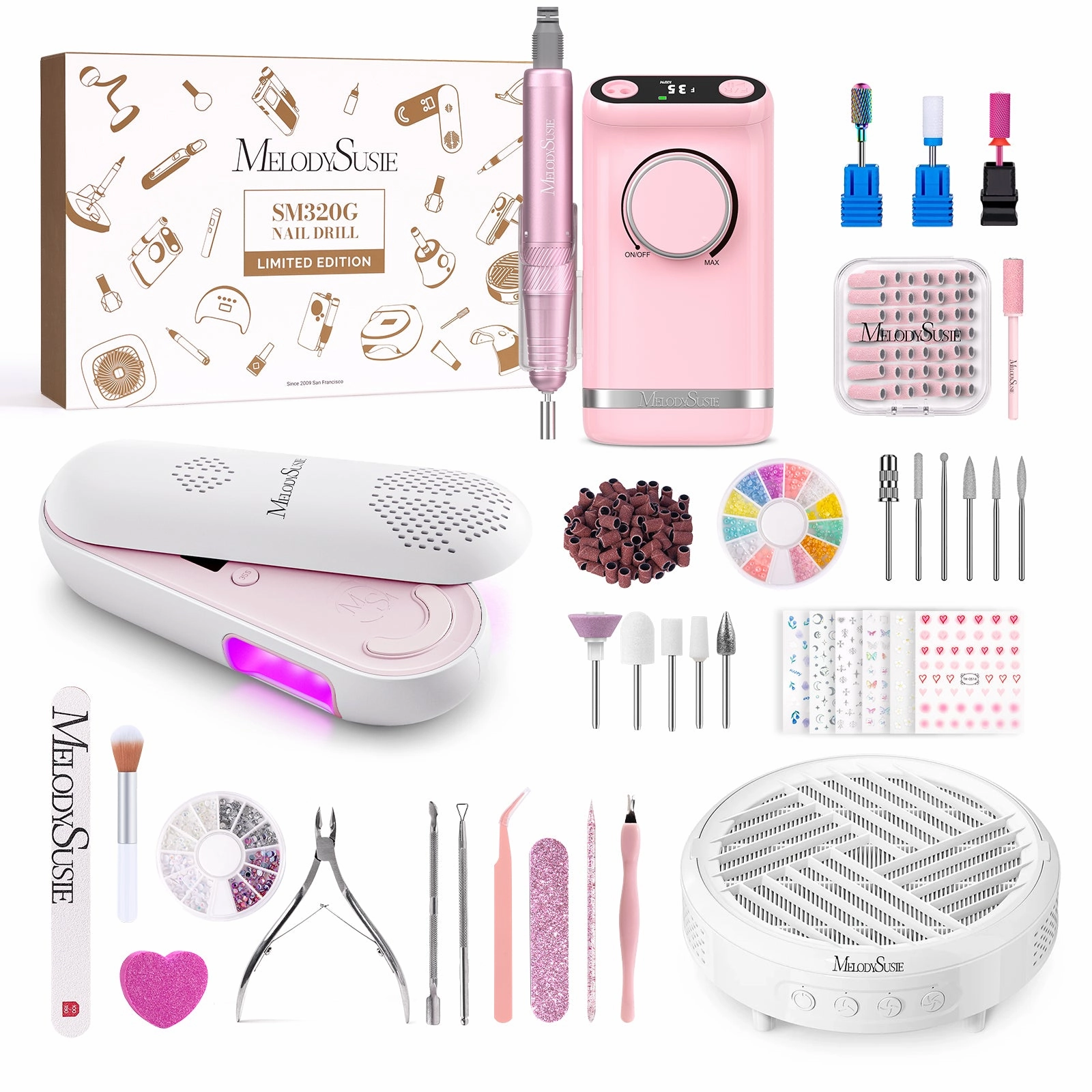 Sm320G Rechargeable 35000Rpm Nail Drill Gift Box Special Savings Today Special Price Offer