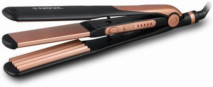 Nova 2 In 1 Hair Styler,Straightener And Crimper Nhs 885/05 Hair Straightener  (Black, Gold) Shop Save Big Price Drop Today