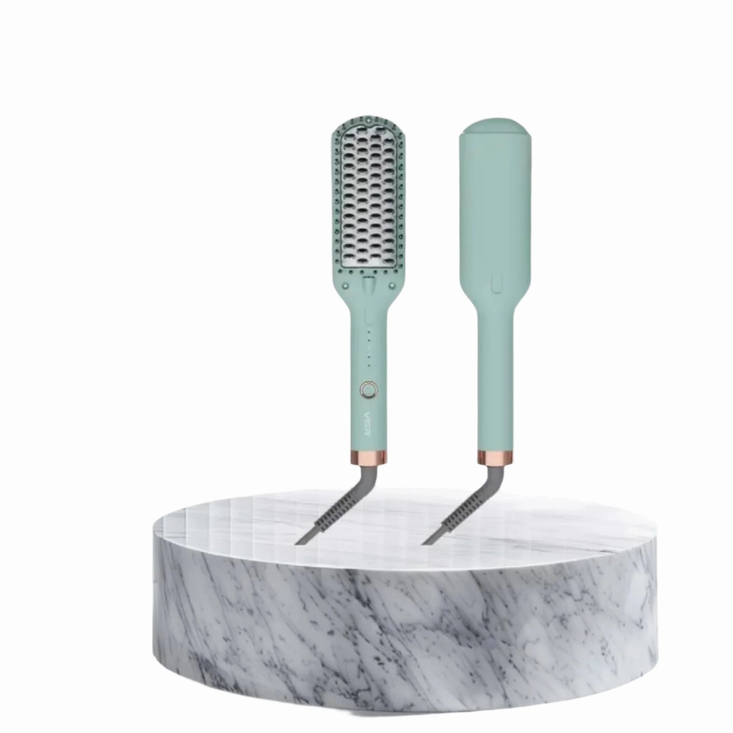 Vgr Ionic Hair Straightener Brush, 5 Settings Ceramic Heating, Green Mega Sale Now Shop Now Save