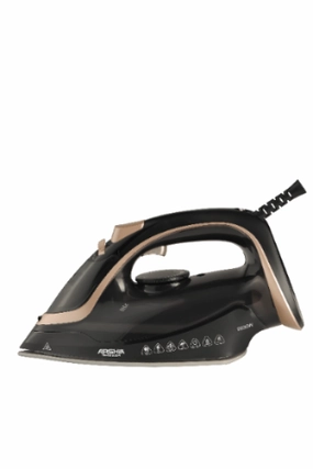 Big Savings Alert Arshia Steam Iron Soleplate Auto Shut Off Anti Drip, 2830Watts, Black & Gold