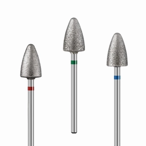 Limited Time Offer Limited Stock Deals 3Pcs 8Mm Diamond Pedicure Cone Drill Bits Set