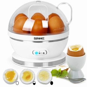 Hot Pick Online Duronic Electric Egg Boiler Eb27 We Steamer For Eggs 400W Automatic Egg Boiler Electronic Omelette Maker Poacher For 7 Soft, Medium & Hard Boiled Eggs