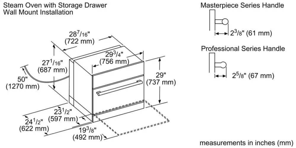 Thermador MEDS301WS 30-Inch Masterpiece? Single Steam Oven