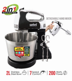 Big Savings Alert Hot Pick of the Day Sanford 2 In 1 Stand Mixer 2L - Sf-1359Sm