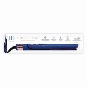 Limited Time Offer Deal Frenzy Today Hot & Hotter Multi Styler Straightener & Curler 1" Blue