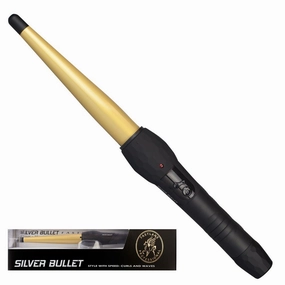 Exclusive Online Deal Silver Bullet Fastlane Regular Ceramic Conical Curling Iron Gold - 13Mm-23Mm