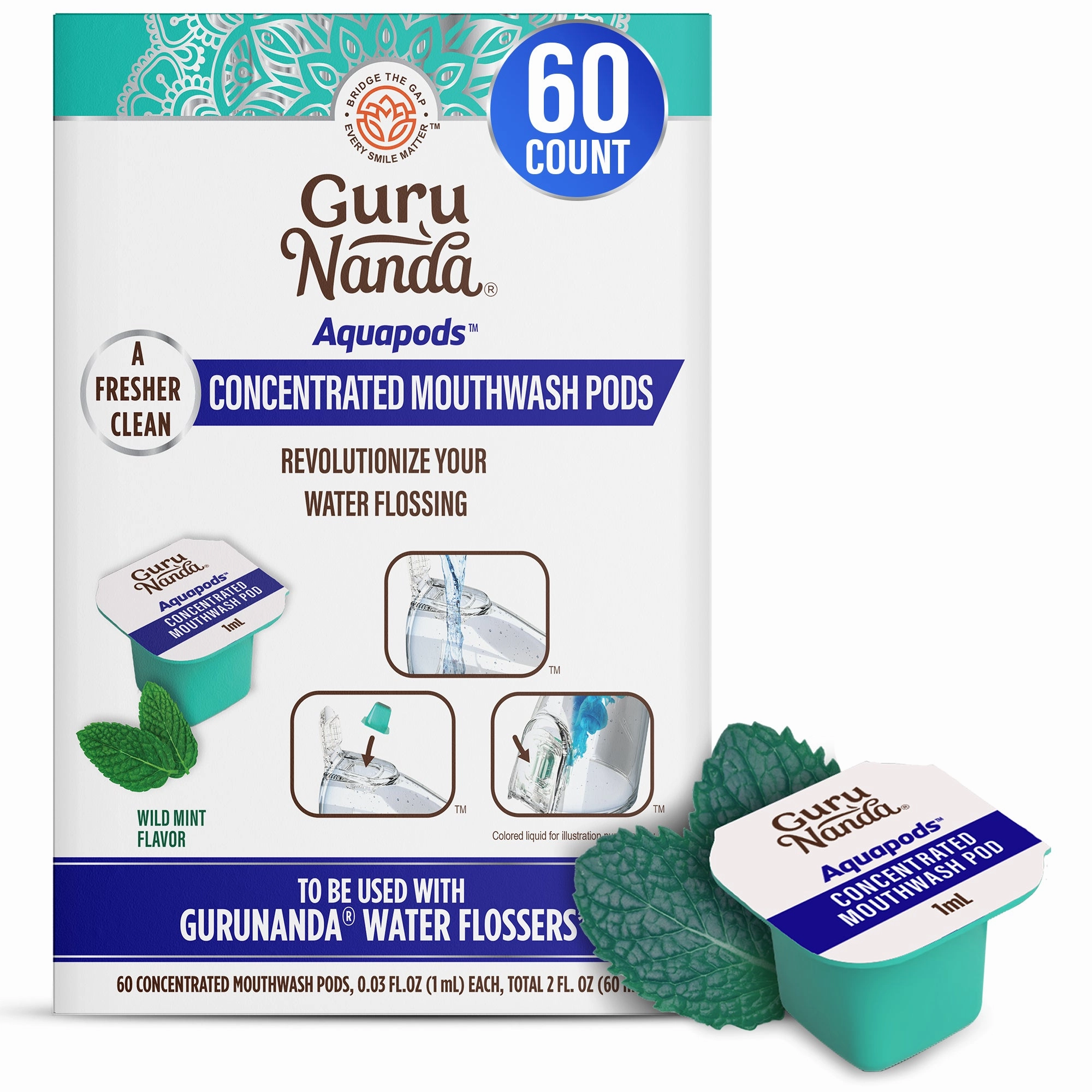 Aquapods - Concentrated Mouthwash - 60 Count Big Savings Today Todays Trending Deals