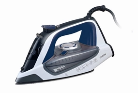 Mega Steam Iron, 2200Watts, Grey With Blue Mega Savings Now