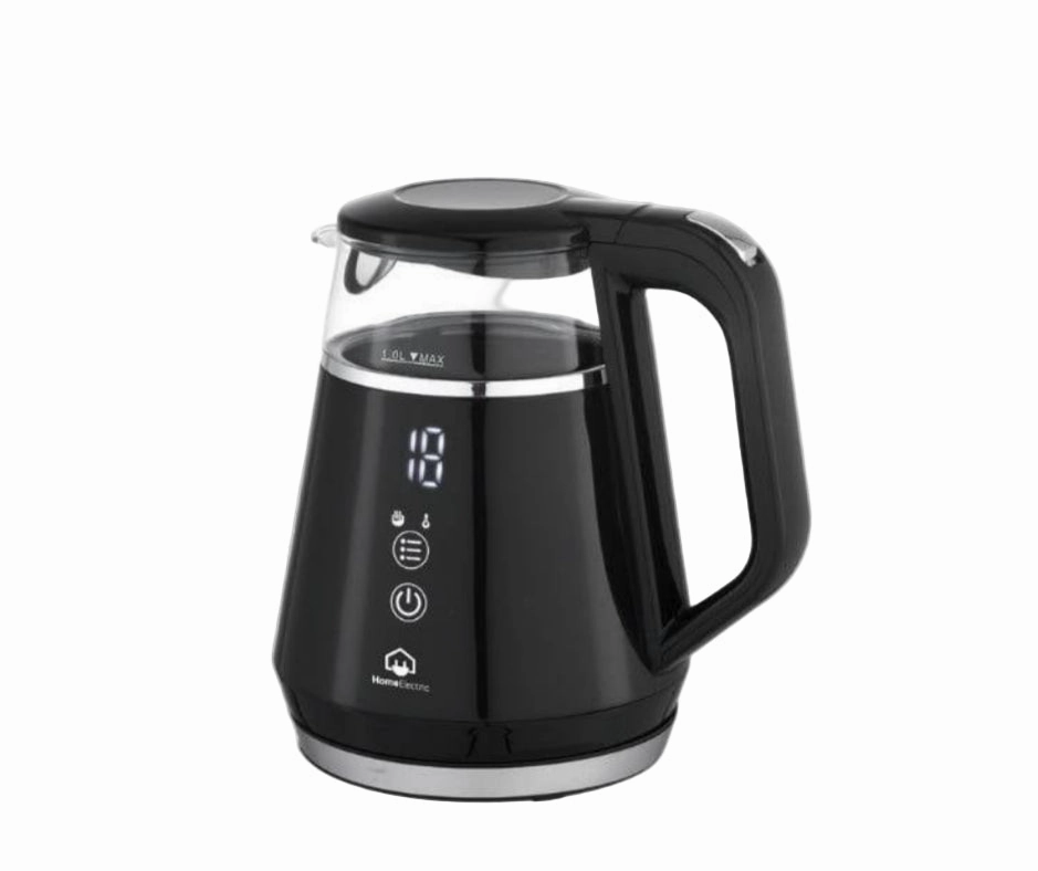 Home Electric Kettle Digital Glass With Stainless, 1Lit, 1100Watts, Black & Silver Best Seller Deal
