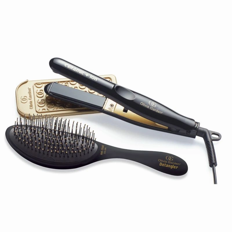 Olivia Garden Ceramic   Ion Travel Flat Iron With Free Gift MustHave Items
