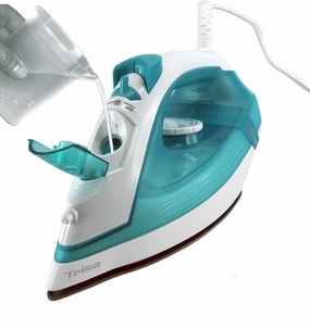 Grab Todays Deal Flash Offer Today Trisa Steam Iron Classic Steam, 220Ml. 2000Watts, Turquoise