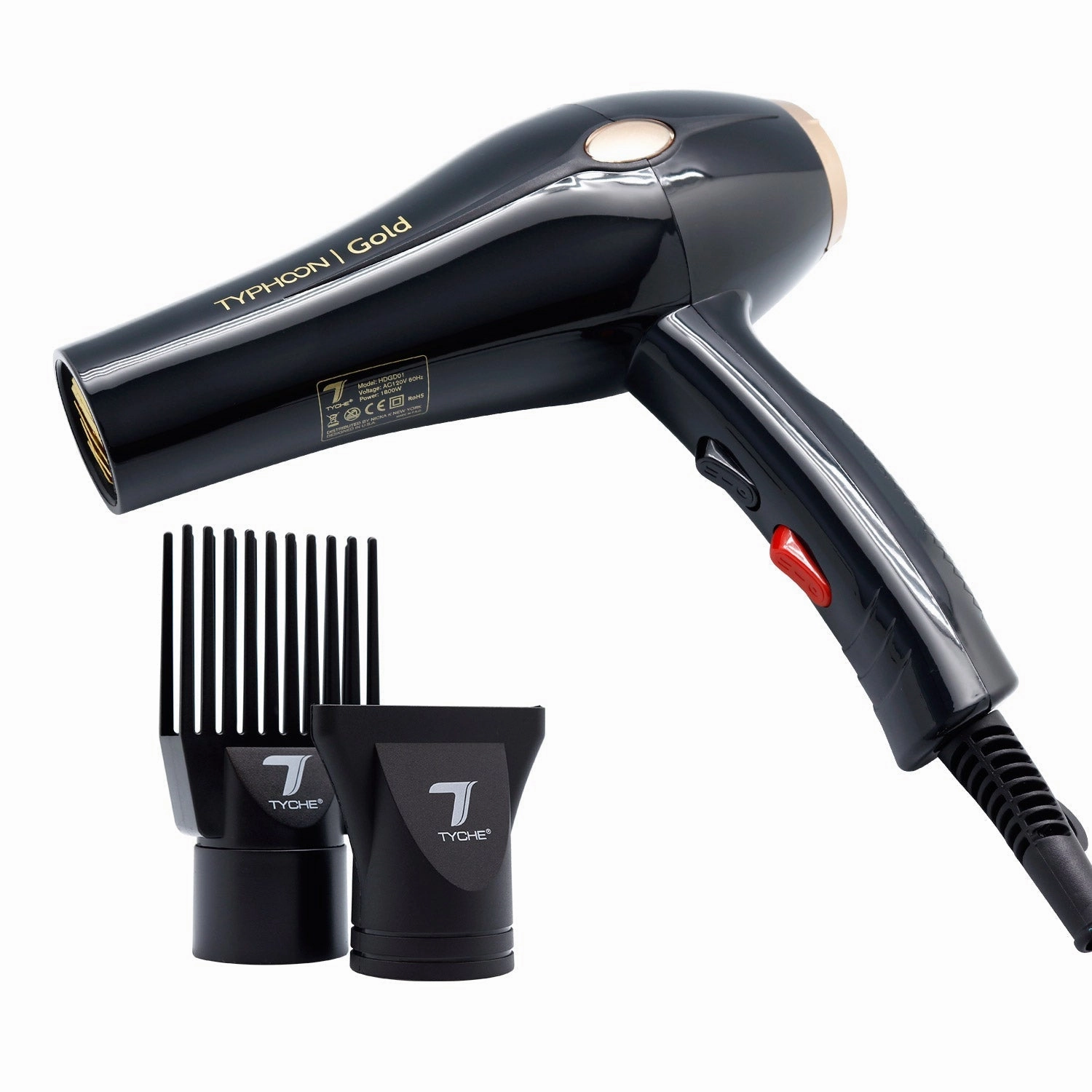 Tyche 1950 Typhoon Gold Hair Dryer Exclusive Savings Event