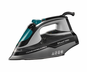 Shop Today Save Russell Hobbs Steam Supreme Iron, 3100Watts, Black